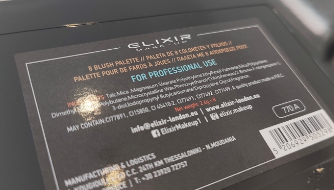 Elixir Make-Up | Palette di Fard da 8 Colori